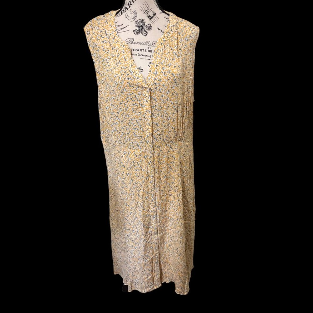 NWOT Fransa Yellow Summer Dress Size XL